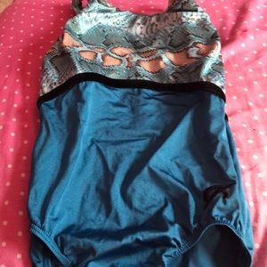 Girls gymnastics snake print leotard (GK)